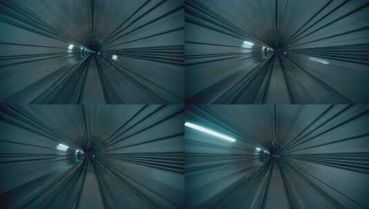 【8K】地铁隧道快速穿梭延时 转场高清在线视频素材下载