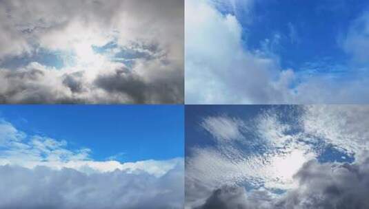 4K云层之上光影变幻高清在线视频素材下载