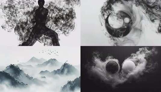 太极  八卦 阴阳高清在线视频素材下载