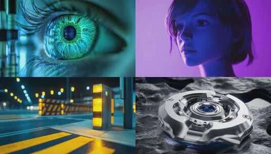 未来科技之眼身份验证生物识别技术高清在线视频素材下载