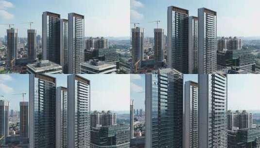 中国广东省广州市荔湾白鹅潭建筑群高清在线视频素材下载