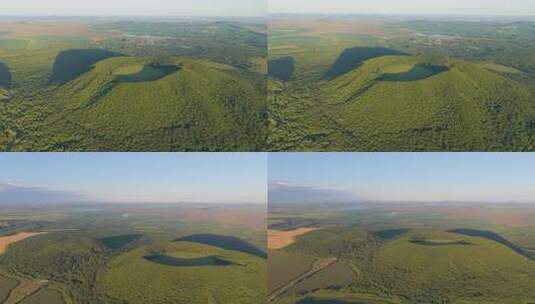 4k航拍五大连池格拉球山天池高清在线视频素材下载