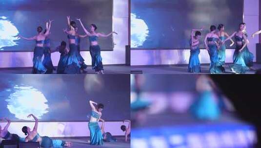 女性舞台舞蹈表演高清在线视频素材下载