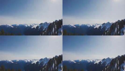雪山自然风光全景高清在线视频素材下载