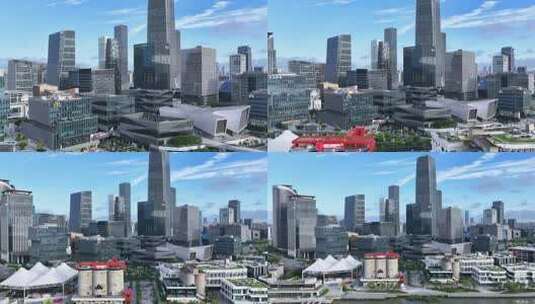 上海徐汇西岸高清在线视频素材下载