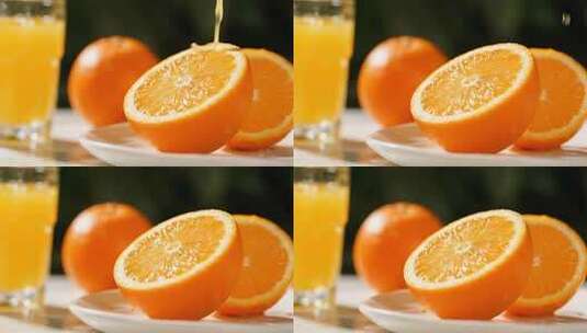 橙汁健康饮食饮品视频高清在线视频素材下载