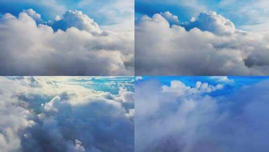 高空俯瞰云海景观高清在线视频素材下载