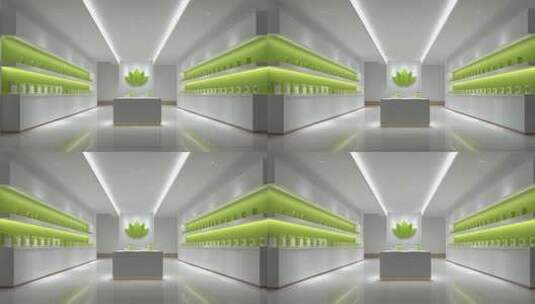 极简风格店铺空间展示与品牌形象高清在线视频素材下载