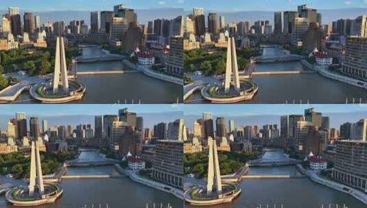 上海市人民英雄纪念碑高清在线视频素材下载