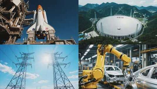 中国发展科技工业军事大国重器现代化经济高清在线视频素材下载