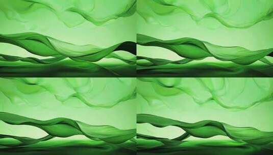 绿色飘动抽象背景素材高清在线视频素材下载