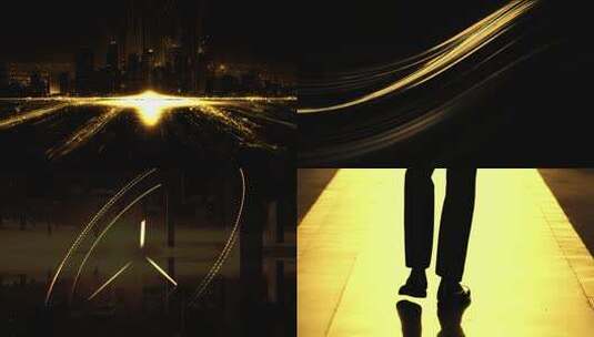 30秒黑金概念地产抽象震撼片头开场背景高清在线视频素材下载