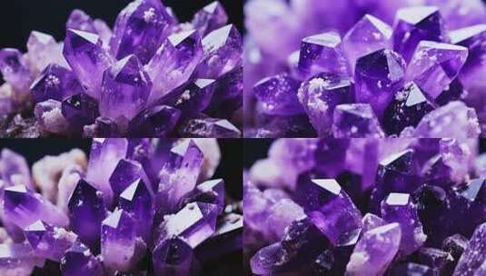 紫水晶微距特写素材高清在线视频素材下载