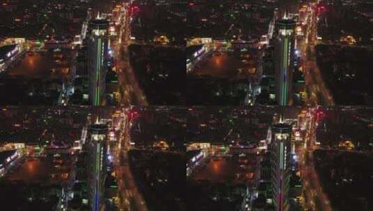 东莞厚街国际大酒店夜景 （12）高清在线视频素材下载