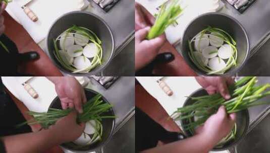 高压锅焖菜 (2)高清在线视频素材下载