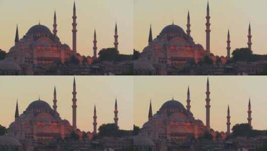 土耳其清真寺高清在线视频素材下载