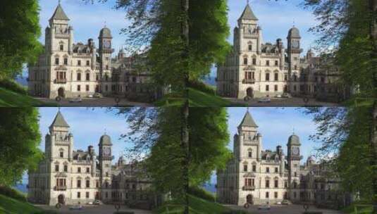 苏格兰城堡庄园高清在线视频素材下载