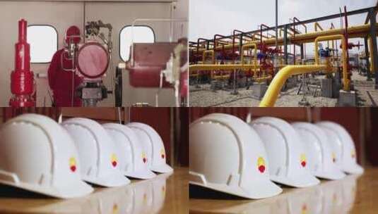 石油工人工厂管道维护维修4K高清在线视频素材下载