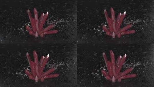 红水晶 水晶石高清在线视频素材下载