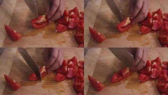 西红柿番茄榨汁番茄汁蔬果汁健康高清在线视频素材下载