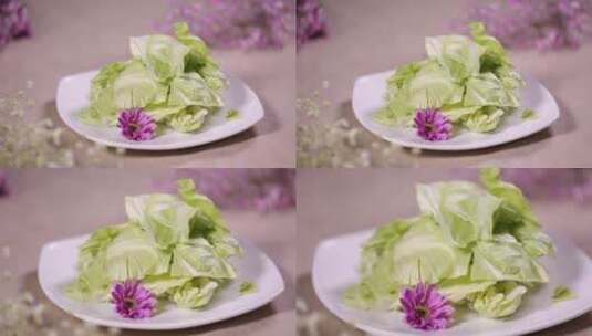 蔬菜包菜圆白菜高清在线视频素材下载