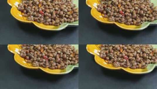 腌制豆豉美食高清在线视频素材下载