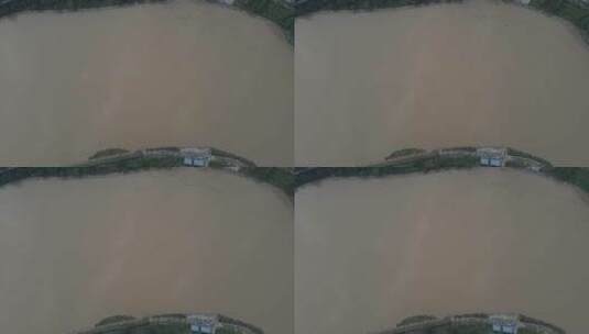 航拍南方洪水洪闹灾害高清在线视频素材下载
