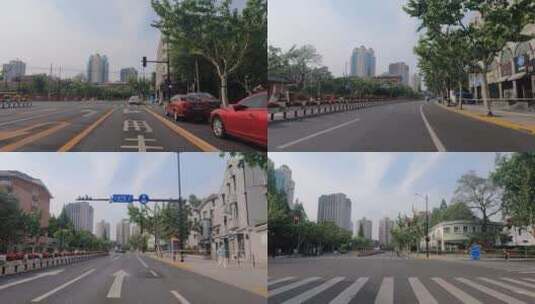 上海封城中的街道环境状况高清在线视频素材下载