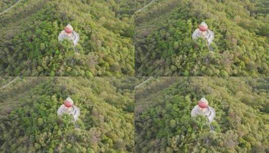 东莞黄旗山城市公园航拍高清在线视频素材下载