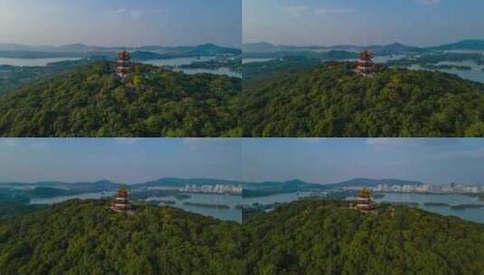 无锡太湖鼋头渚4K航拍高清在线视频素材下载
