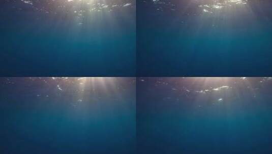浪漫唯美水底光线散射水面之下合成动画11高清在线视频素材下载