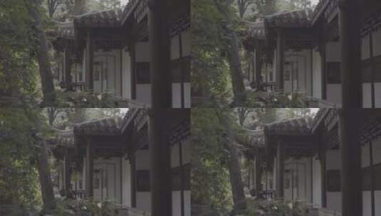 【空镜】4K江南建筑-古典园林-长廊-log原片高清在线视频素材下载
