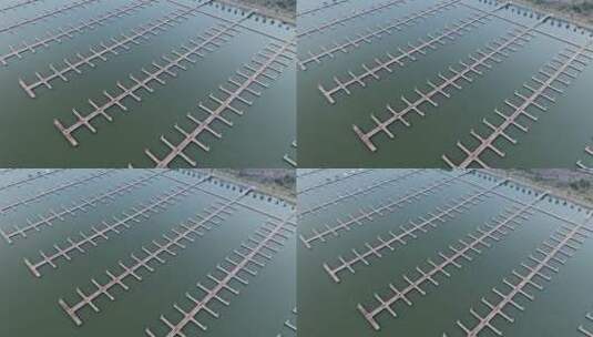 绍兴曹娥江游艇俱乐部游艇停泊码头高清在线视频素材下载