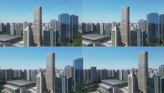 重庆南岸区航拍俯瞰现代建筑城市风光高清在线视频素材下载