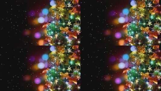 平安夜圣诞节快乐 圣诞树 唯美背景素材高清在线视频素材下载