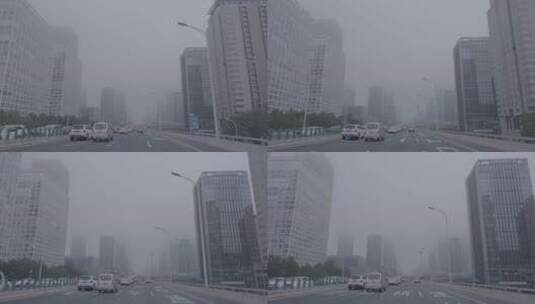 北京国贸清晨高清在线视频素材下载