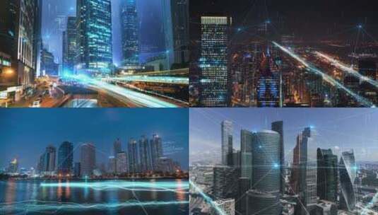 科技互联网城市-特效合成高清在线视频素材下载
