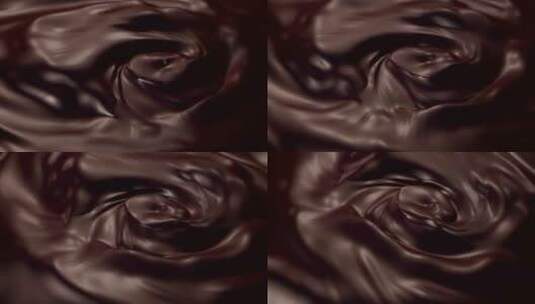 搅拌巧克力漩涡高清在线视频素材下载