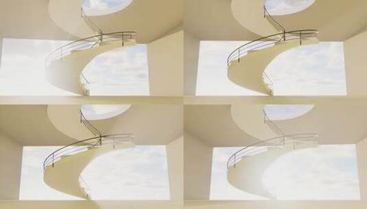 楼梯 企业 概念 商务 阳光高清在线视频素材下载