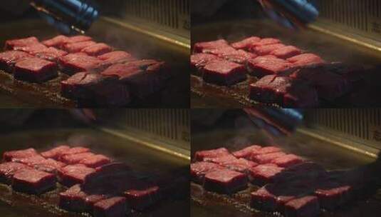 铁板烤牛肉高清在线视频素材下载