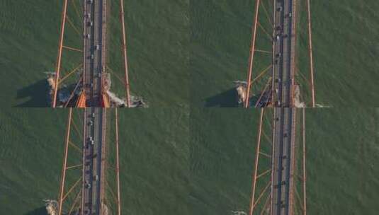 航拍旧金山大桥高清在线视频素材下载