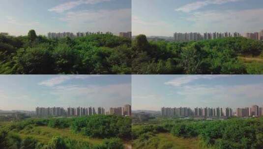 重庆大学城科学城航拍高清在线视频素材下载