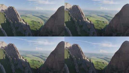甘加秘境白石崖峡谷高清在线视频素材下载