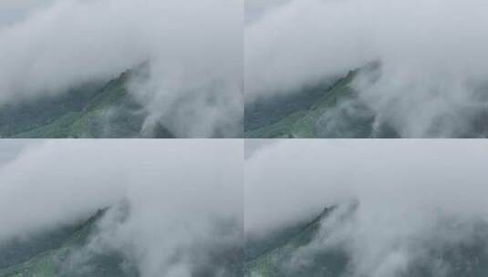 蓟州区山区附近雨后航拍高清在线视频素材下载