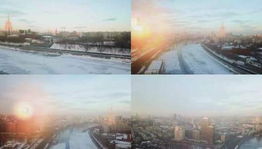 莫斯科冰雪4K高清在线视频素材下载