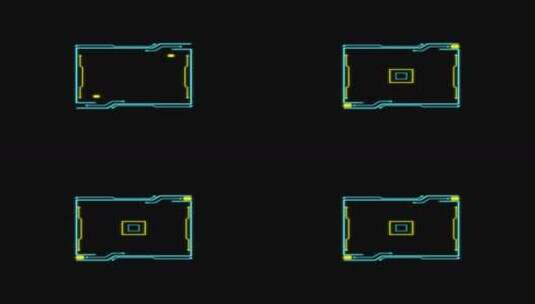科技HUD 科技小元素 赛博朋克 虚拟数字高清在线视频素材下载
