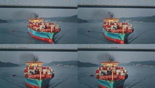 伊斯坦布尔博斯普鲁斯海峡新桥高清在线视频素材下载
