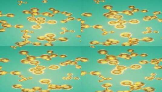 四面体分子运动高清在线视频素材下载