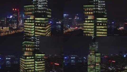 贵州省贵阳市主城区城市夜景航拍高清在线视频素材下载