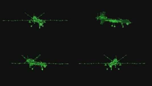 军用无人机HUD4K高清在线视频素材下载